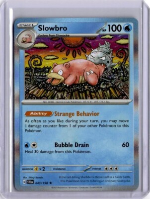 Pokemon Slowbro - 043/198 - Holo Rare NM-Mint Scarlet & Violet