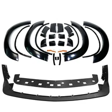 Front Bumper Lip + Fender Flares fit for 2015-2023 Dodge Challenger Hellcat