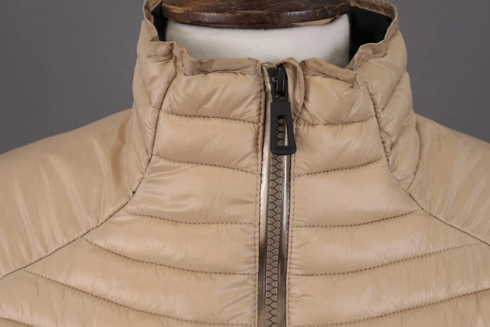 Chaqueta acolchada Rossignol beige cremallera completa senderismo aire libre talla M Foto 4 de 4