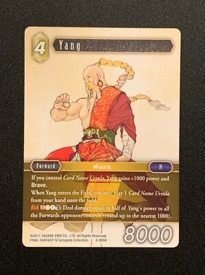 Yang 3-095R - Rare - Opus 3 - Final Fantasy TCG