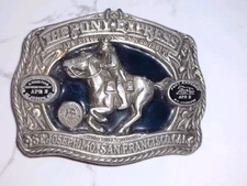 The Pony Express Vintage Belt Buckle #4230 The Great American Buckle Co.