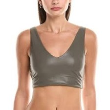  78 New Spiritual Gangster Harlow High Gloss Crop Tank - Small