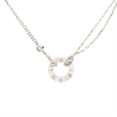 Cartier Love Circle 2P Diamant Collier 750 (WG) 6,5g