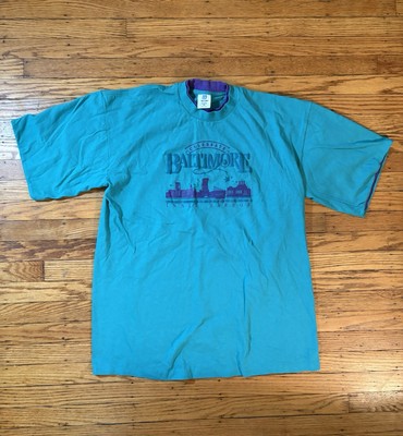 Vintage Baltimore Harbor Belton brand Short Sleeve Shirt XL