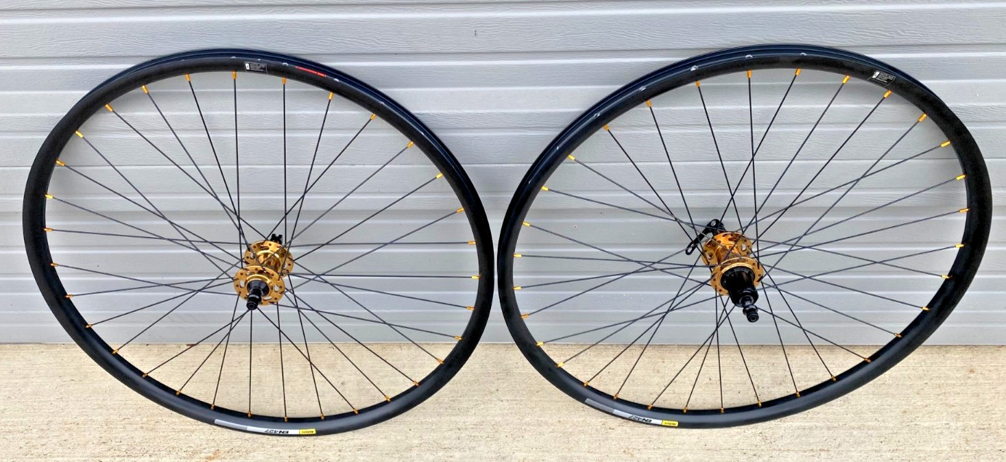 29" 700c Mavic EN427 bike wheels tubeless 6 bolt disc hubs Q