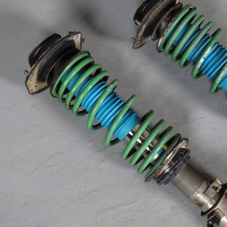 1995-1998 Porsche 911 993 Bilstein Front Coilover Struts Shocks Set Used Foto 2 de 4