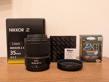 Nikon Nikkor Z DX MC 35mm f/1.7 Lens with Filters Excellent Condition