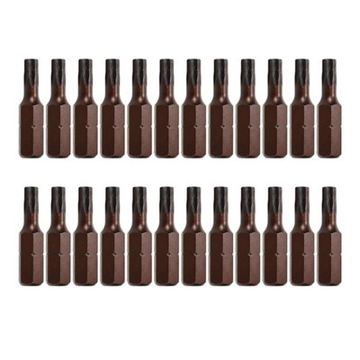 T20 Torx Bit Set Six Points Magnetic Security Torx Screwdriver Bits w/ 1/4'' Hex