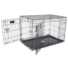 Precision Pet Products Two Door Wire Dog Crate, 24in, for Pets 15-30lbs