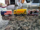 Lot Of 3 Vintage Matchbox Hot Wheels Cabover Box Trucks & Food Truck Diecast