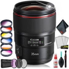 Canon EF 35mm f/1.4L II USM Lens Intl Model  Fully Loaded Lens filter Kit