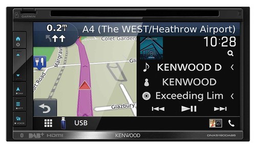 Kenwood DAB TMC USB 2DIN Lenkrad Bluetooth Navigation für Seat Ibiza 17-21 schwa - Bild 4 von 12