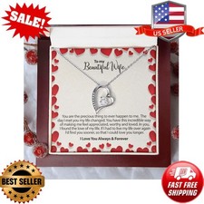 Personalized Gifts For Her, To My Wife, Heart Necklace, Romantic Gift, Love Neck