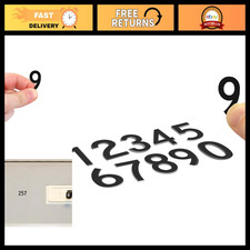 Die-Cut Vinyl Number Stickers 0-9 | 100 Labels, 1" Height, Black, USA Made