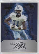 2023 Wild Card MATTE Rookie Heat Chase Blue - Flames /10 Josh Downs Auto RC 2b2. rookie card picture