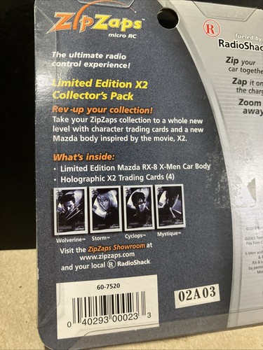 Radio Shack Zip Zaps Micro RC Limited Edition Collector Pack Mazda RX-8 Marvel - Picture 7 of 9