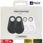 4X Galaxy Smart Tag 2 Bluetooth GPS Tracker Pets, Bike, Car, Kids Black