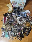 5+ LB Mixed Costume Jewelry Lot Watches Bracelets Necklaces Earrings Crafts — photo 2