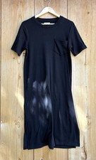 Madewell Ribbed Black Tee Shirt Dress Sz Medium