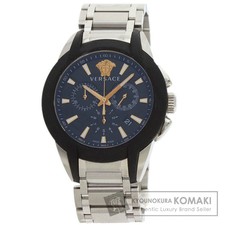 Versace VEM8 Medusa Men’s Stainless Steel Chronograph Watch Used From Japan