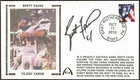 Brett Favre Signed 70,000 Yards & 500 Passing TDs Gateway Stamp Cachet Minnesota