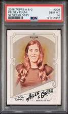 2018 Topps Allen & Ginter Kelsey Plum PSA 10 Silver Portrait Glossy Hot Box #208