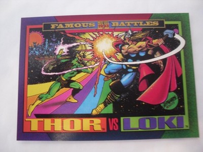 1993 Marvel Skybox Thor vs Loki #150 Famous Battles