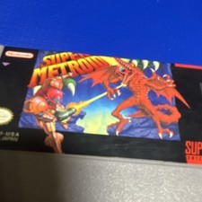 Super Nintendo Super Metroid SNES Action Adventure Authentic Cartridge 1992