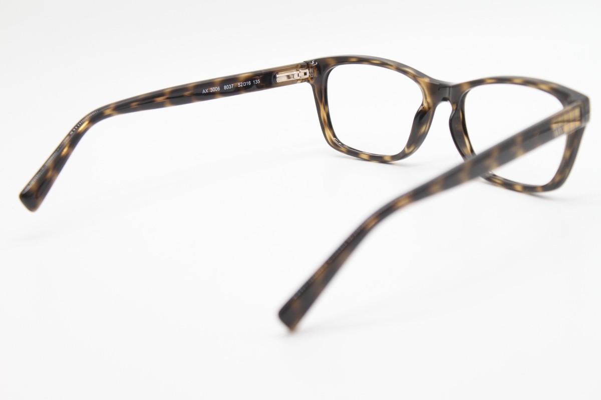 NEW ARMANI EXCHANGE AX 3006 8037 TORTOISE AUTHENTIC EYEGLASSES 52