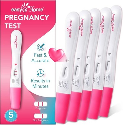 Pregnancy Test, Accurate Early hCG Detection, Fast Results & Easy to Use 5 packs