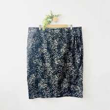 RipSkirt NWT Shibori Butterfly Charcoal Hawaiian Tropical Wrap Skirt Size XXL