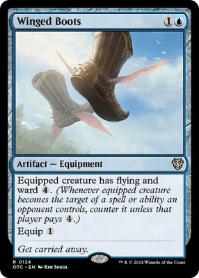 Winged Boots - 124 - NM - Commander: Outlaws of Thunder Junction