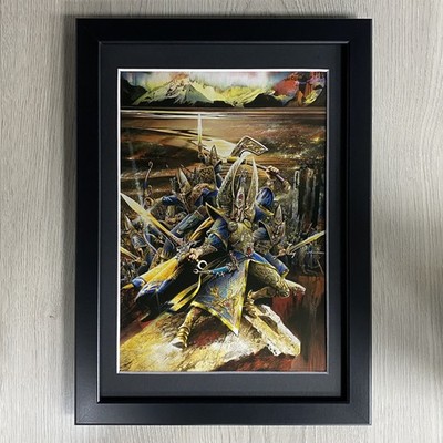 HOCHELFEN GERAHMTE KUNST GEOFF TAYLOR HELD WARHAMMER AGE OF SIGMAR ALTE WELT AOS