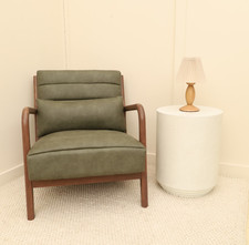 Cencrete Effect Round Side Table (ww00083)