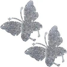 2 PCS Car Decals for Women, Bling Rhinestone Butterfly Stickers with Self-Adhesi