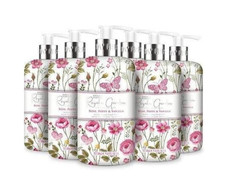 6 x BAYLIS & HARDING Royale Garden Rose Poppy Vanilla 500 ml Luxury Hand Wash 5.33 per litre