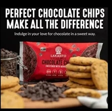 Sugar Free Chocolate Chips 1~ 8oz  BAG ( Monk Fruit Sweetener and Erythritol)