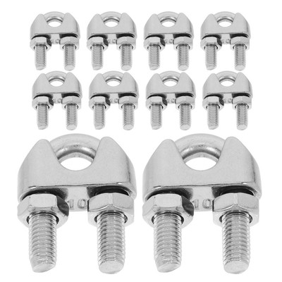  10 Pcs Drahtseilklemme Rigging-Hardware-Klemme Wire Rope Cable Clamp