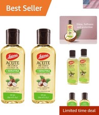 Moisturizing Coconut Oil  Keratin: 2 Pack for All Hair Types - 4 Oz Each