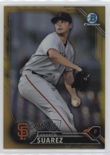 2016 Bowman Chrome Prospects Gold Refractor 1/50 Andrew Suarez #BCP45 0b0