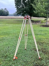 Vintage David White Transit Level Tripod w/ Tubular Steel Fixed Legs