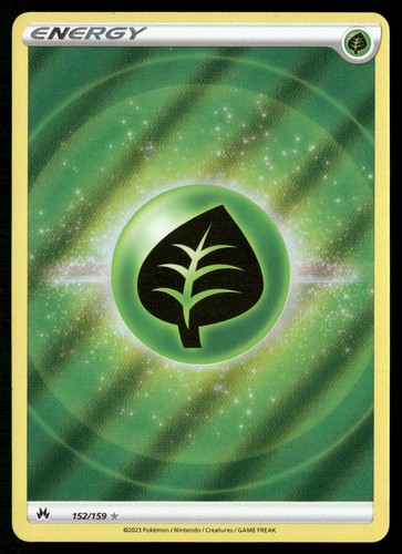 Pokemon Grass Energy Crown Zenith Holo 152/159 Ultra Rare Near Mint
