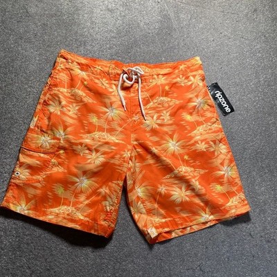 Ripzone Badeshorts Herren L orange tropical schnelltrocknend Boardshorts Mesh gefüttert