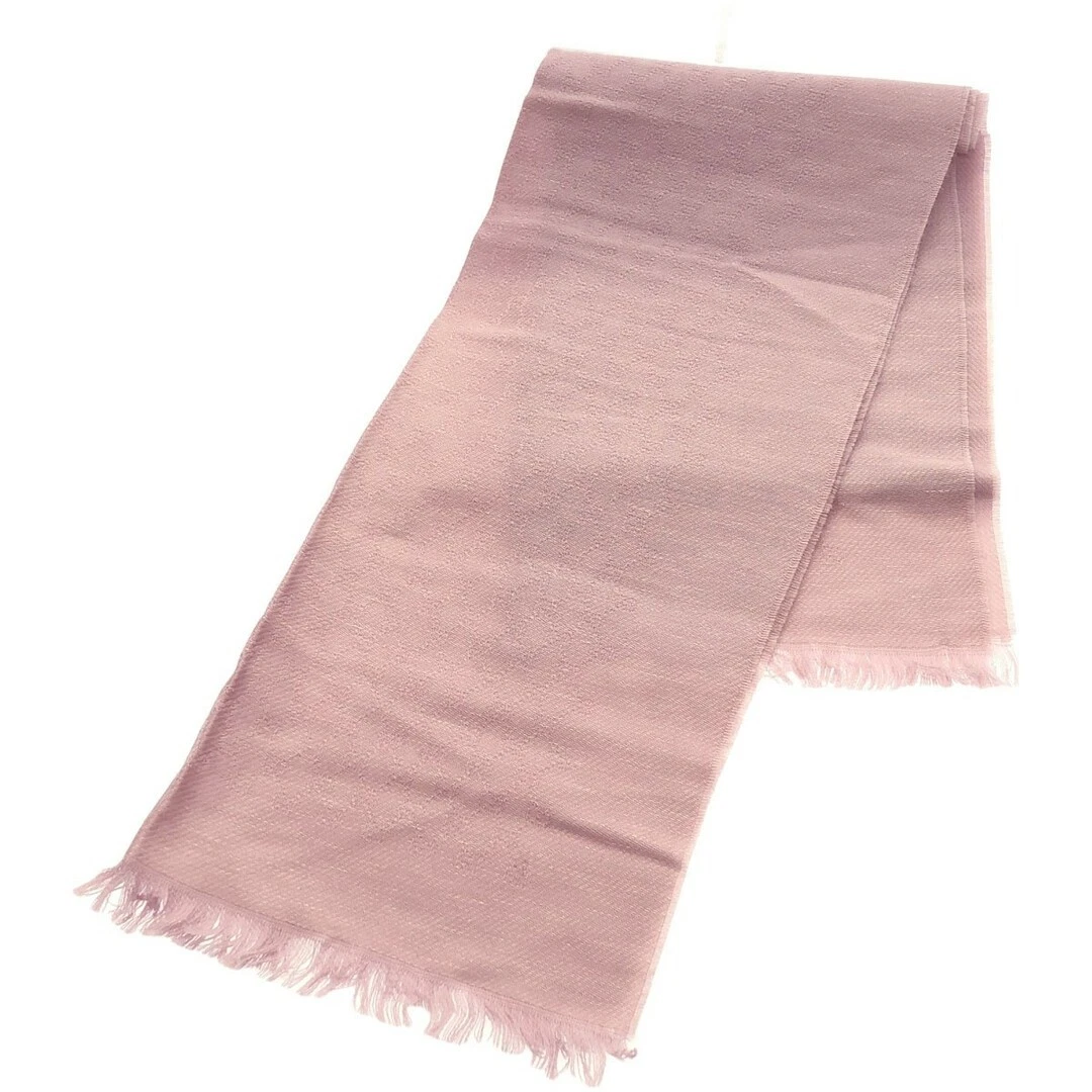 Foulard Gucci GG monogramme franges rose occasion MESC 0