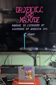 Dr. Jekyll and Mr. Hyde Nintendo Entertainment System NES Cleaned and Tested Wor