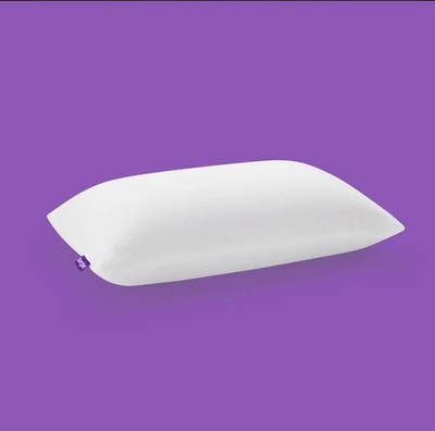 Purple Standard Bed Pillow  Memory Foam Cooling White Purple