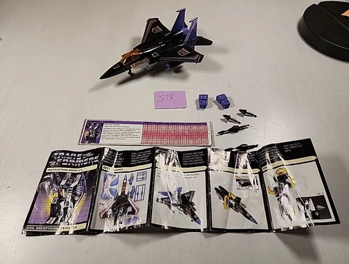 VINTAGE 1980'S HASBRO G1 TRANSFORMERS DECEPTICON JETS SKYWARP