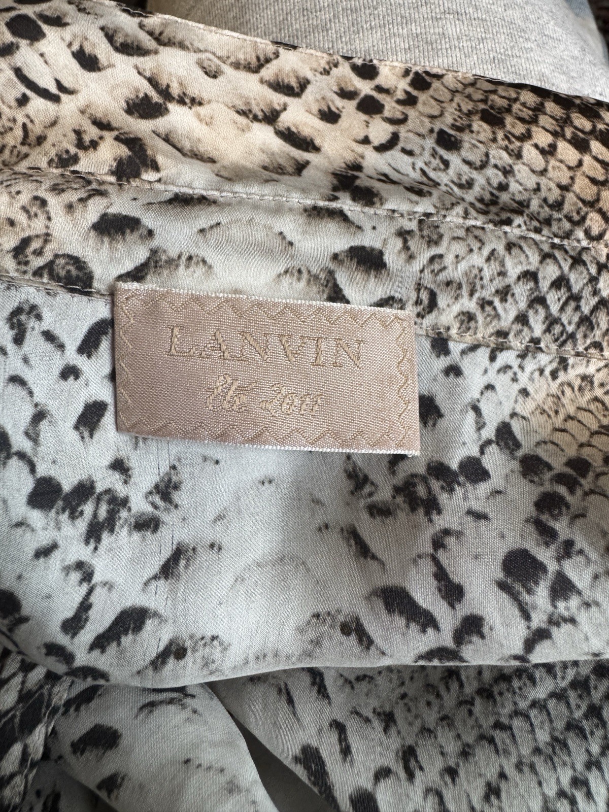 Lanvin Resort 2011 Python-Print Silk Tunic Dress … - image 7