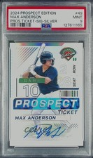 2024 Prospect Edition Silver Prizm Signatures Max Anderson PSA 9 MINT Auto 8d2