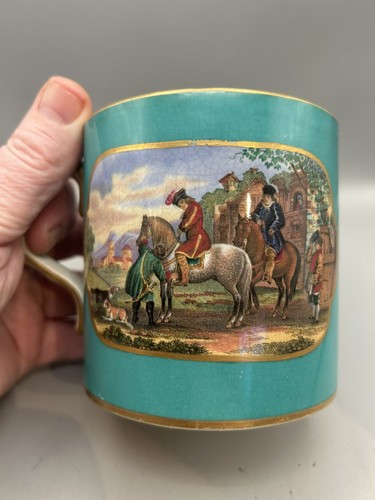 LARGE GENUINE VICTORIAN PRATT PRATTWARE COLORED JUG / MUG NOT POT LID - Picture 3 of 6